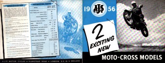 1956 AJS Motocross Bikes Catalogue