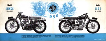 1956 AJS Motocross Bikes Catalogue