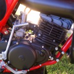 1976 Honda CR250M Elsinore Engine and Pipe