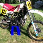 1983 YAMAHA YZ250K EURO RED-WHITE Right Side