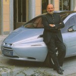 Justyn Norek with Experimental Vuscia Car He Designed
